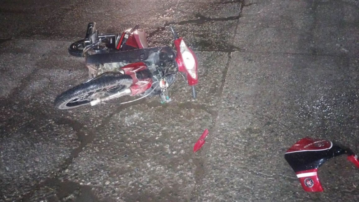 Choque de motocicletas dejó como saldo un joven herido