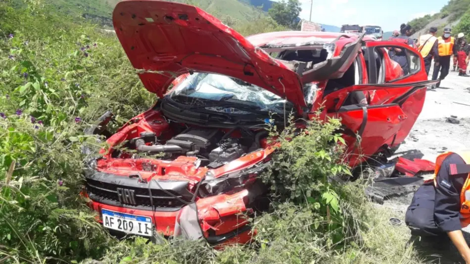 Ocho heridos en un siniestro sobre la Cuesta de Bárcena