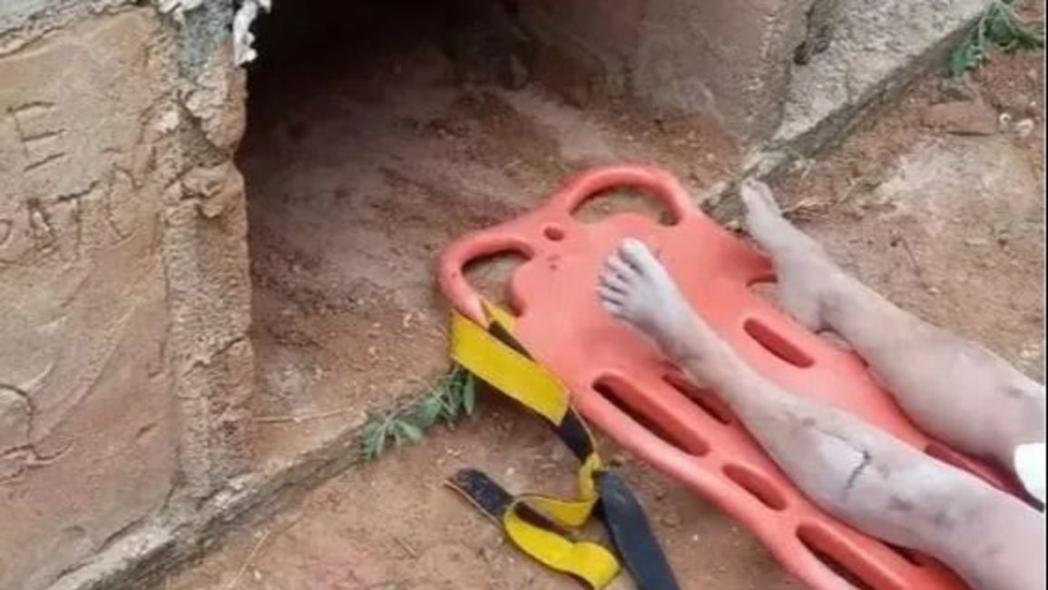 Rescatan a una mujer que fue sepultada viva en un cementerio de Brasil 