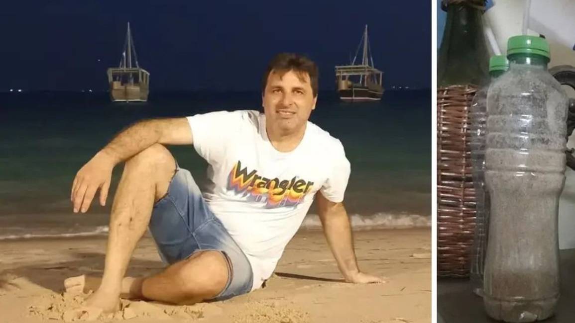Un periodista vende arena de Qatar que “pudo haberla pisado Messi”