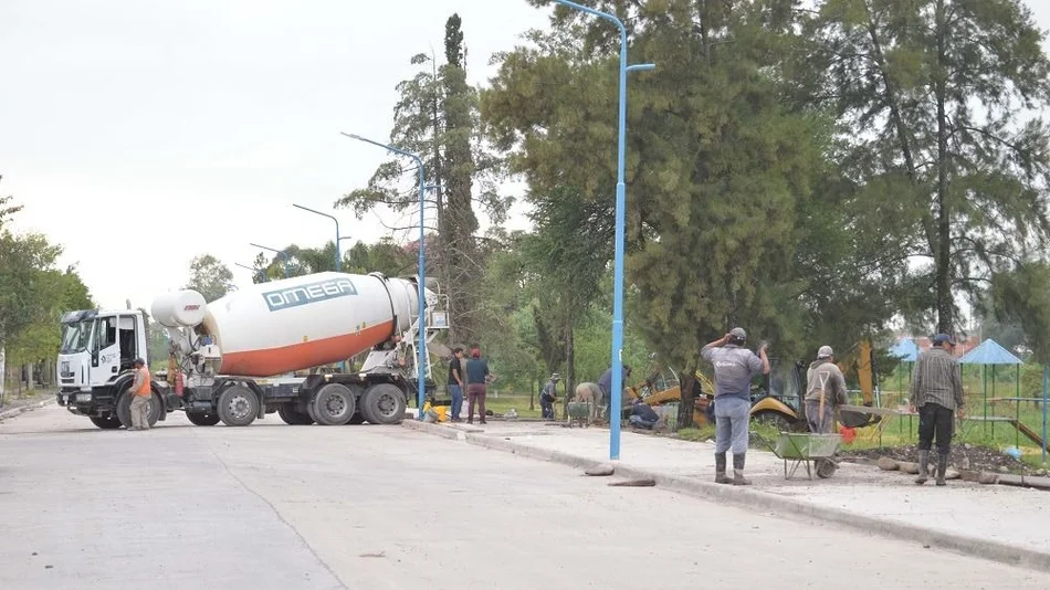 Reinician los trabajos sobre la calle África