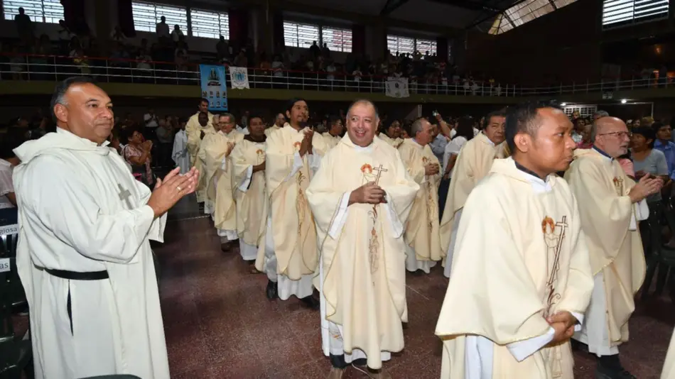 Sacerdotes diocesanos en sus ejercicios espirituales anuales