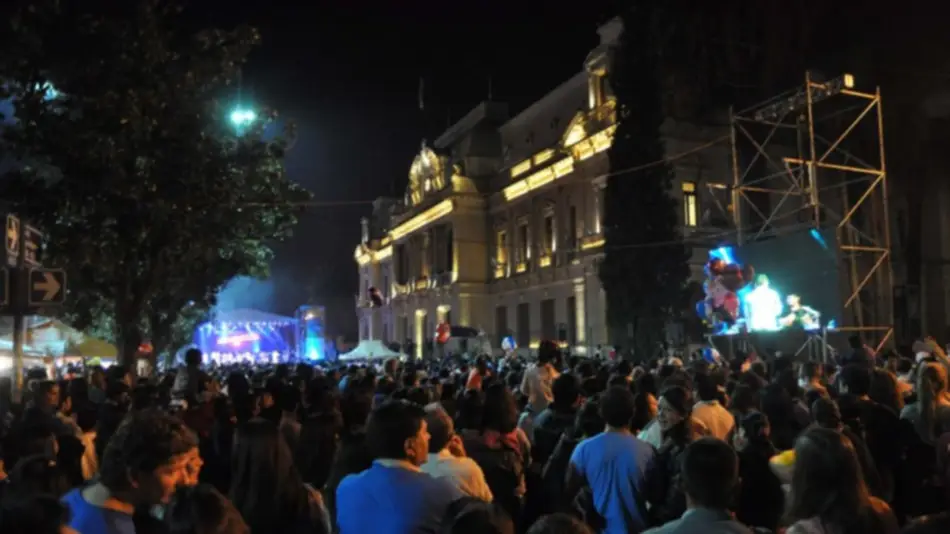 Familias en el festival