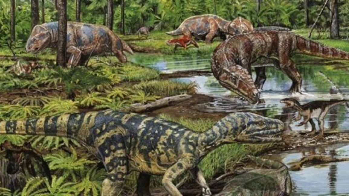 Hallan un extraño cementerio de dinosaurios de 220 millones de años