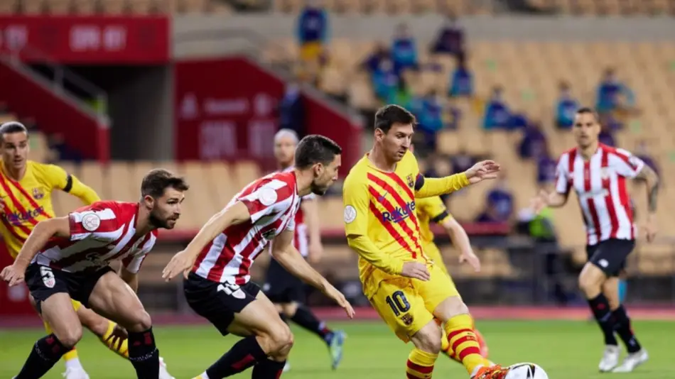 Con dos goles de  Messi, Barcelona goleó al Athletic y es campeón de la Copa del Rey