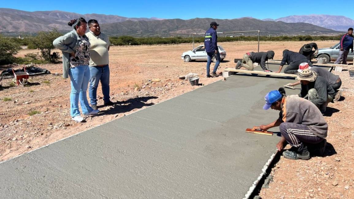 Avanza la construcción de un polideportivo en Hornaditas