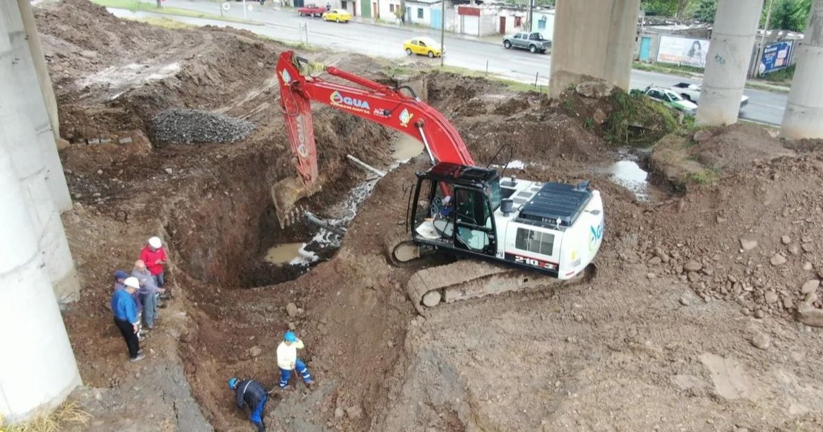 Se ejecuta obra para mejorar el caudal de agua potable