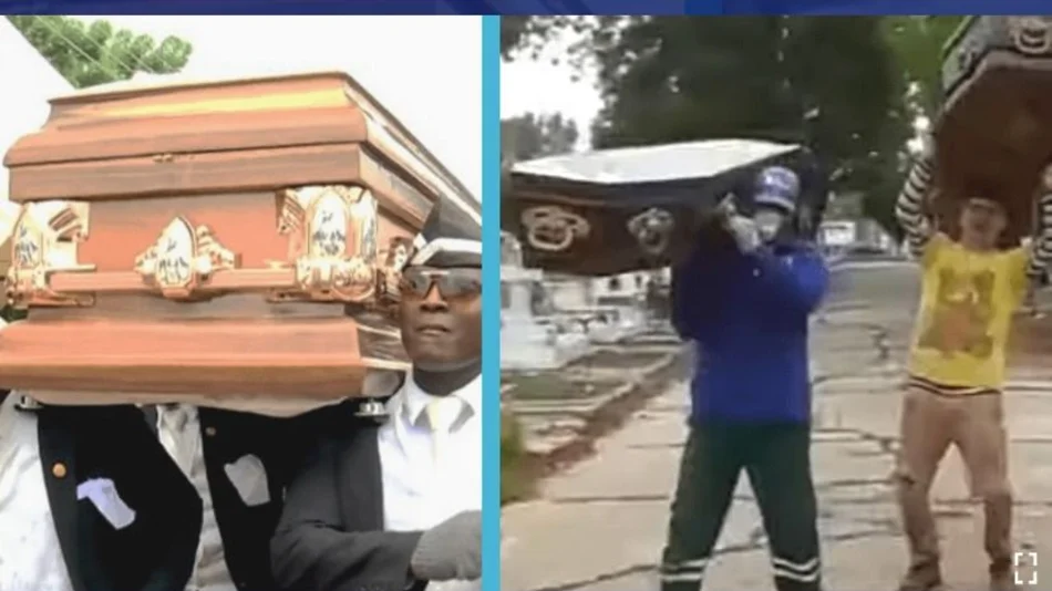 Viral: empleados de un cementerio se filmaron bailando con ataúdes y causaron polémica