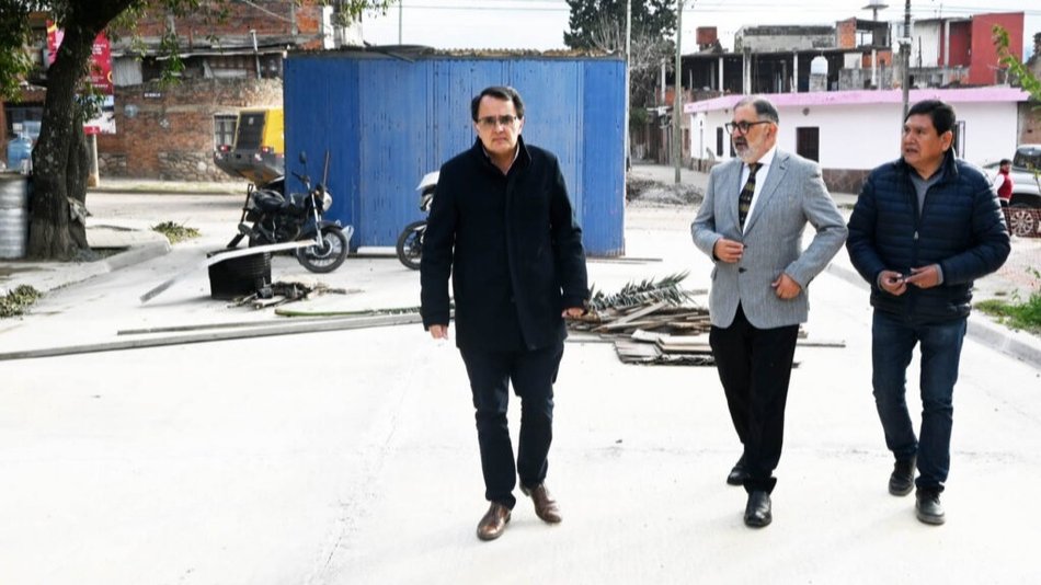 Obra de pavimentación