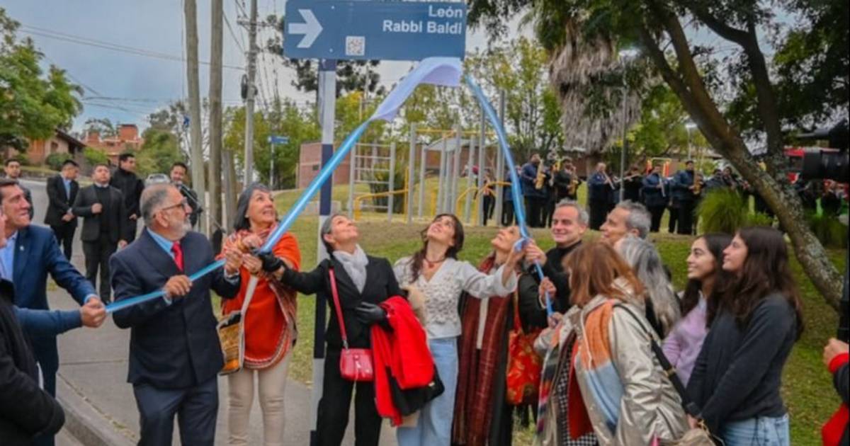 Se nombró “León Rabbi Baldi” a una calle en Los Perales