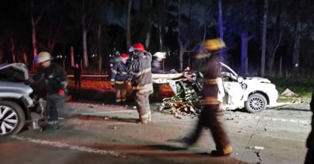 Terrible accidente en el que murió una familia, entre ellos dos menores