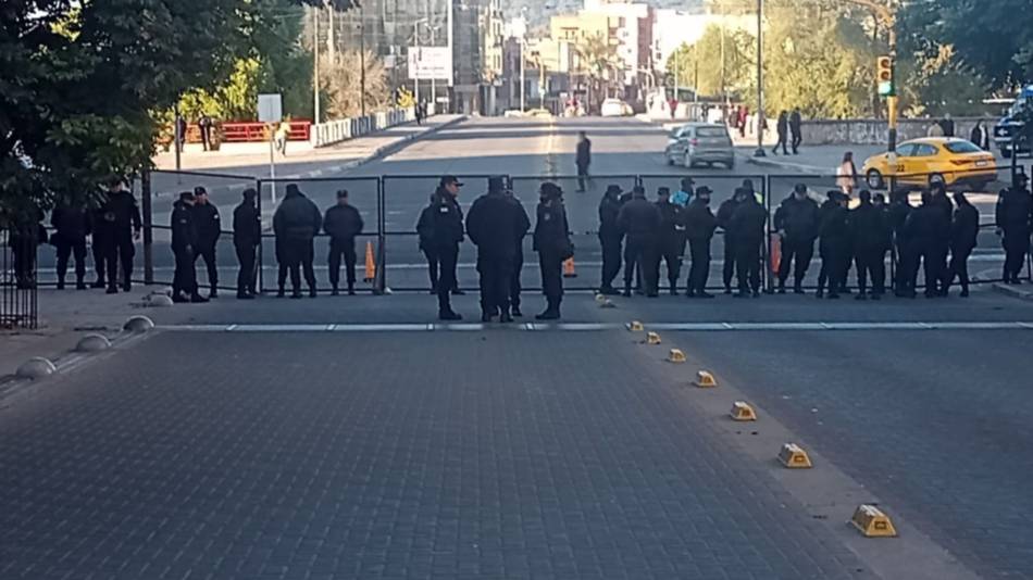 Cortes de calles en el centro capitalino