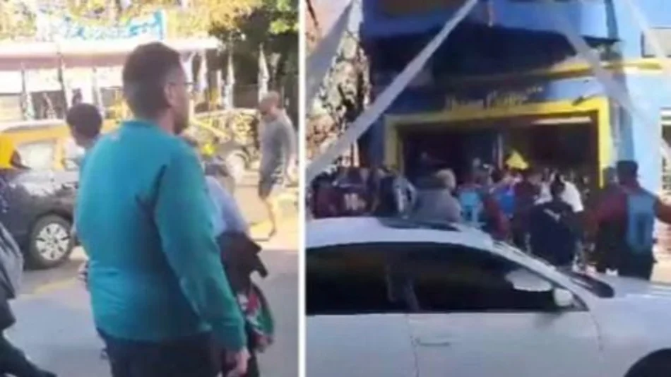 VIDEO Barras de Boca atacaron a hinchas de Colo Colo por querer colgar una bandera
