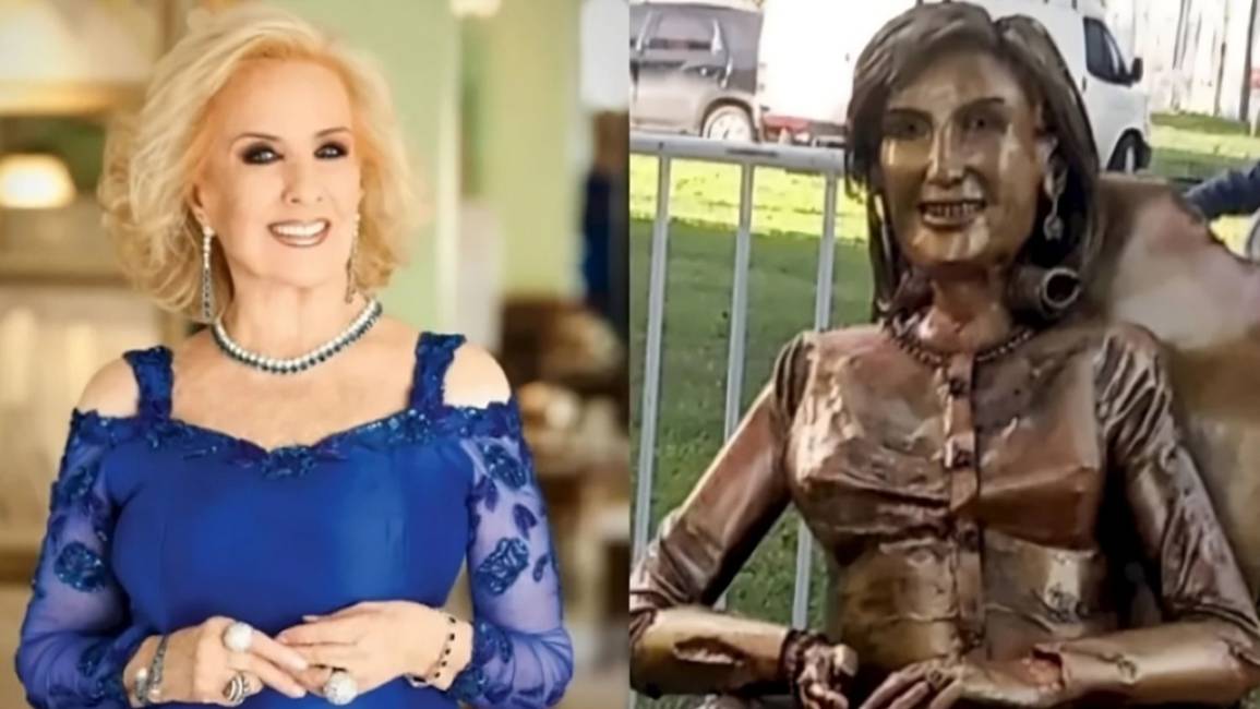 Mirtha Legrand disconforme con la estatua que le levantaron en Villa Cañás