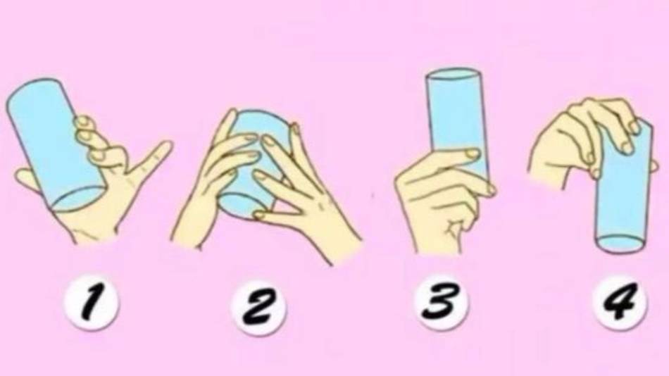 Test visual: la forma en que agarrás un vaso dice mucho sobre tu personalidad
