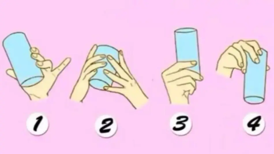 Test visual: la forma en que agarrás un vaso dice mucho sobre tu personalidad