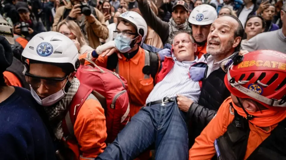 Tensión en el Congreso: enfrentamiento entre fuerzas de seguridad y manifestantes 