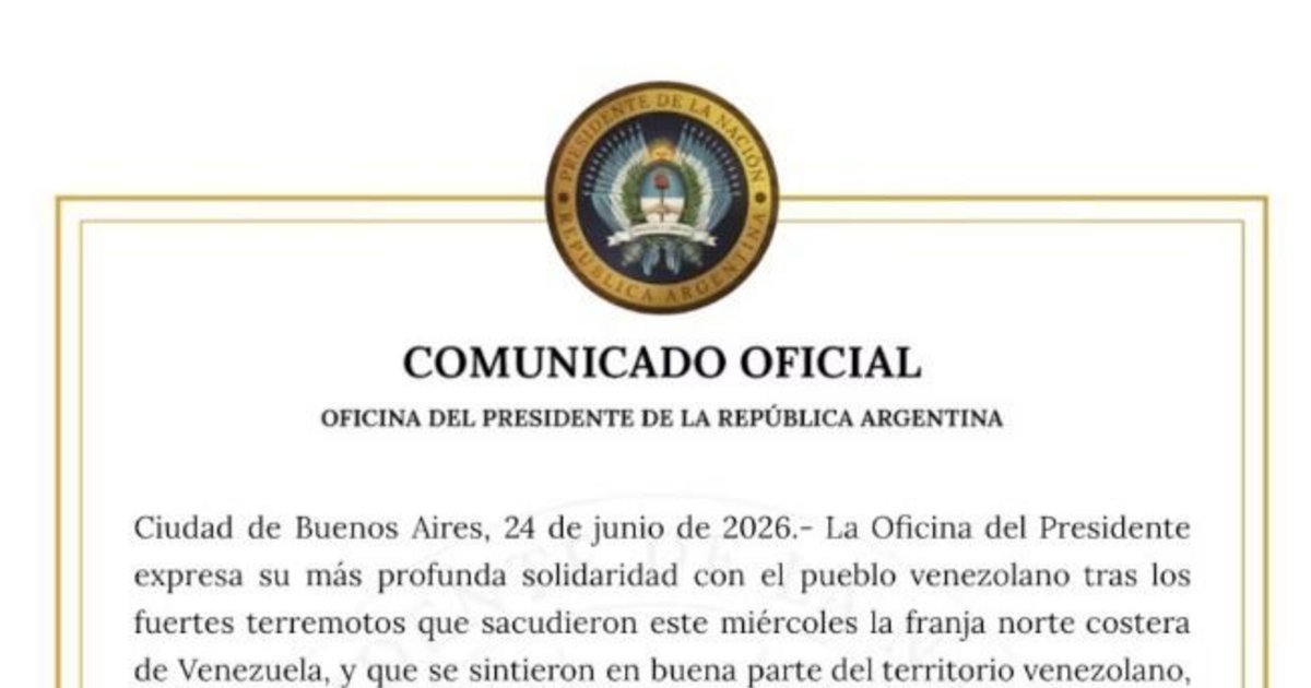 El Gobierno ofreció asistencia sanitaria a Venezuela luego de que se registraran los dos terremotos