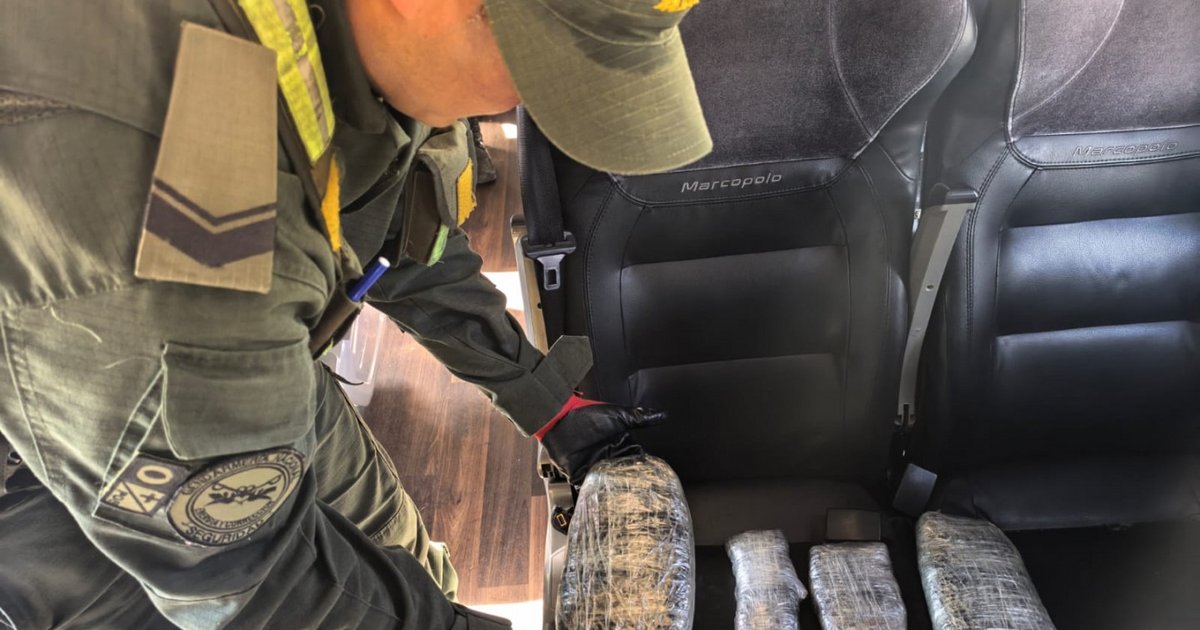 Pasajero fue detenido con más de un kilo de marihuana