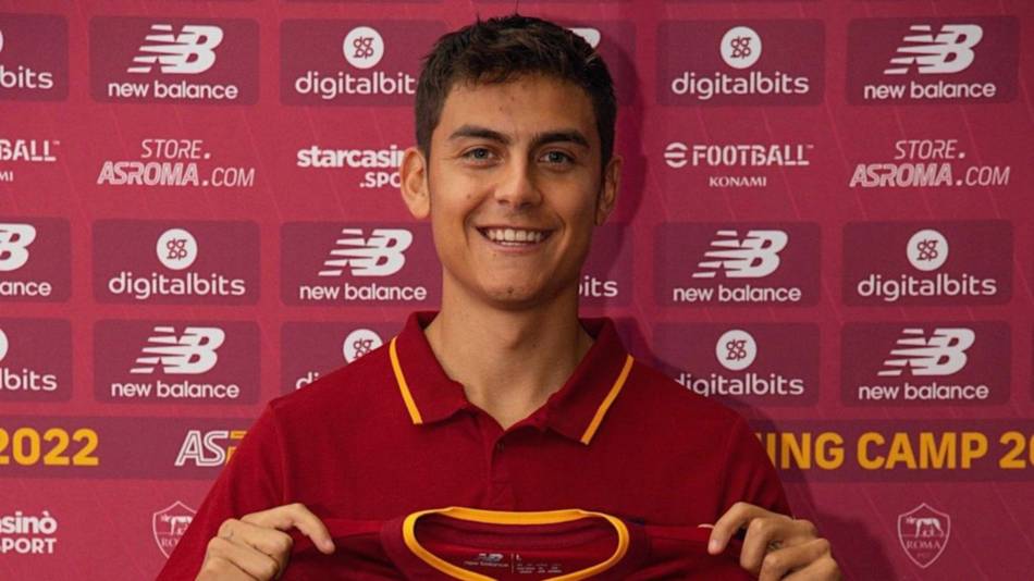 Dybala fue presentado y ya se entrena en la Roma
