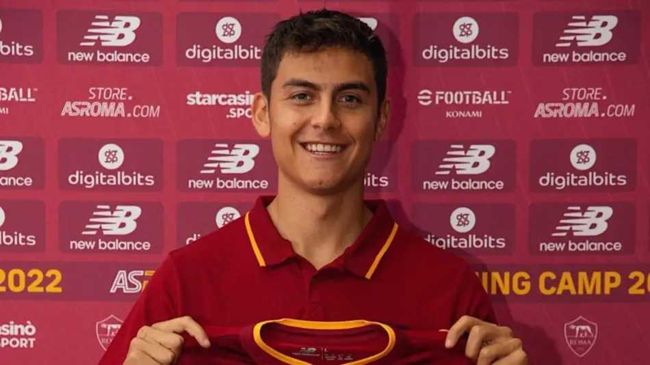 Dybala fue presentado y ya se entrena en la Roma