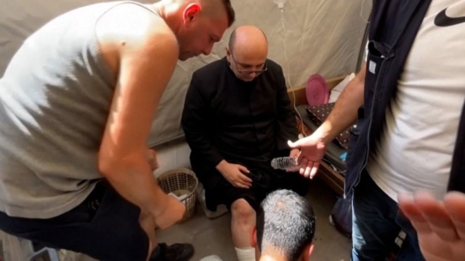 Atacaron la única iglesia católica en Gaza e hirieron a un párroco argentino