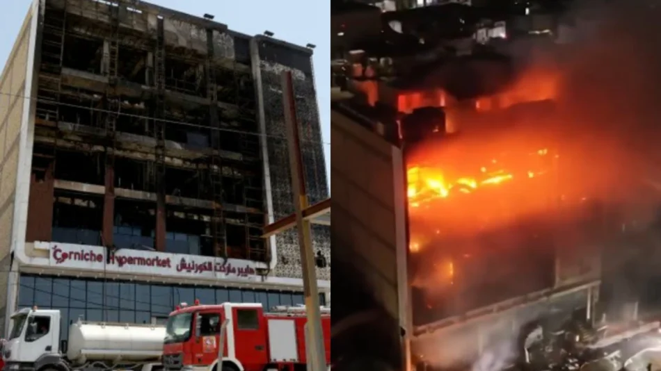 Ascienden a 61 los muertos por el incendio de un hipermercado en Irak