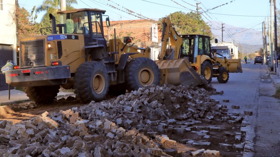 Se iniciaron obras sobre la calle Dorrego de Palpalá