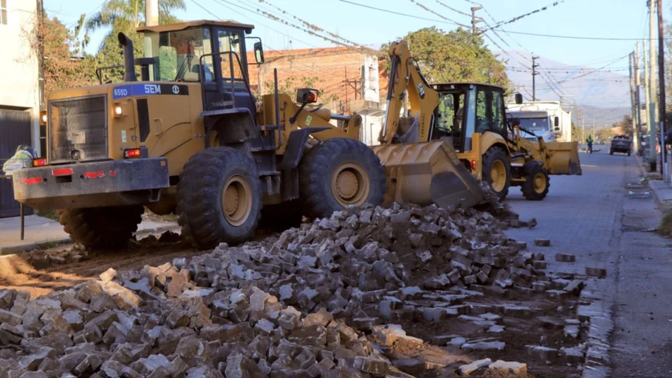 Se iniciaron obras sobre la calle Dorrego de Palpalá