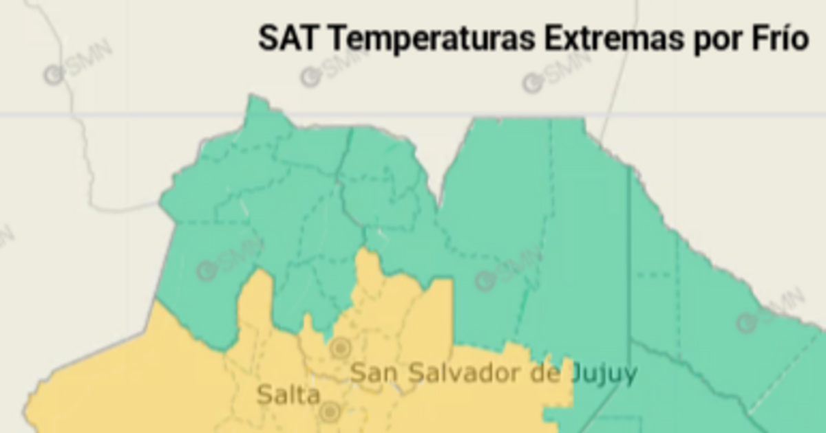 Rige alerta amarilla por frío extremo en varias zonas de la provincia