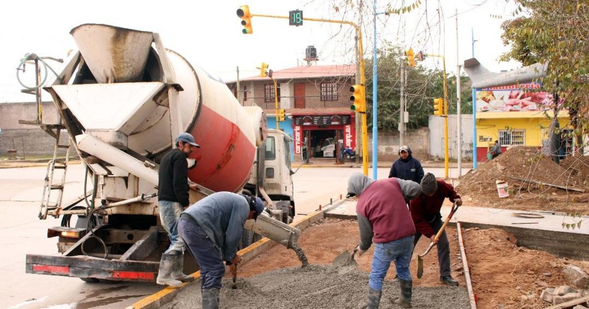 Avanzan obras en avenida Fascio, barrio 9 de Julio y África-Libertad