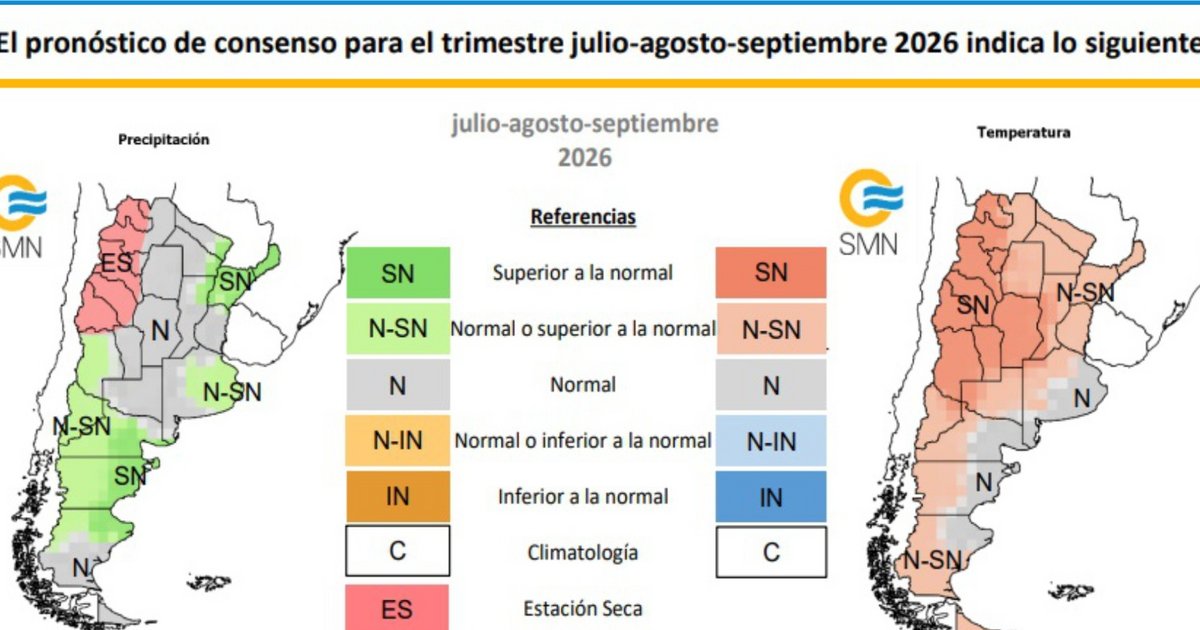 Trimestre con temperaturas superiores a las normales