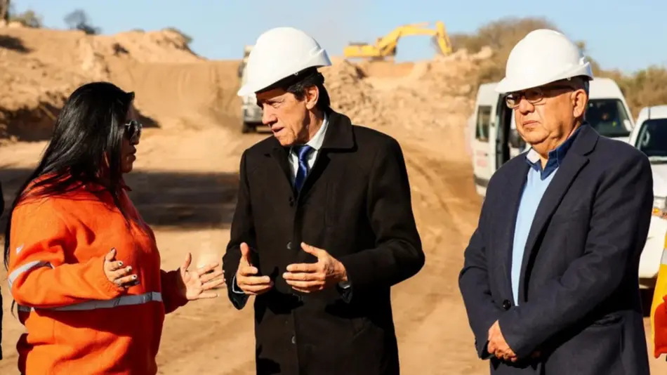 El gobernador recorrió la obra de la autopista sobre ruta Nº 34