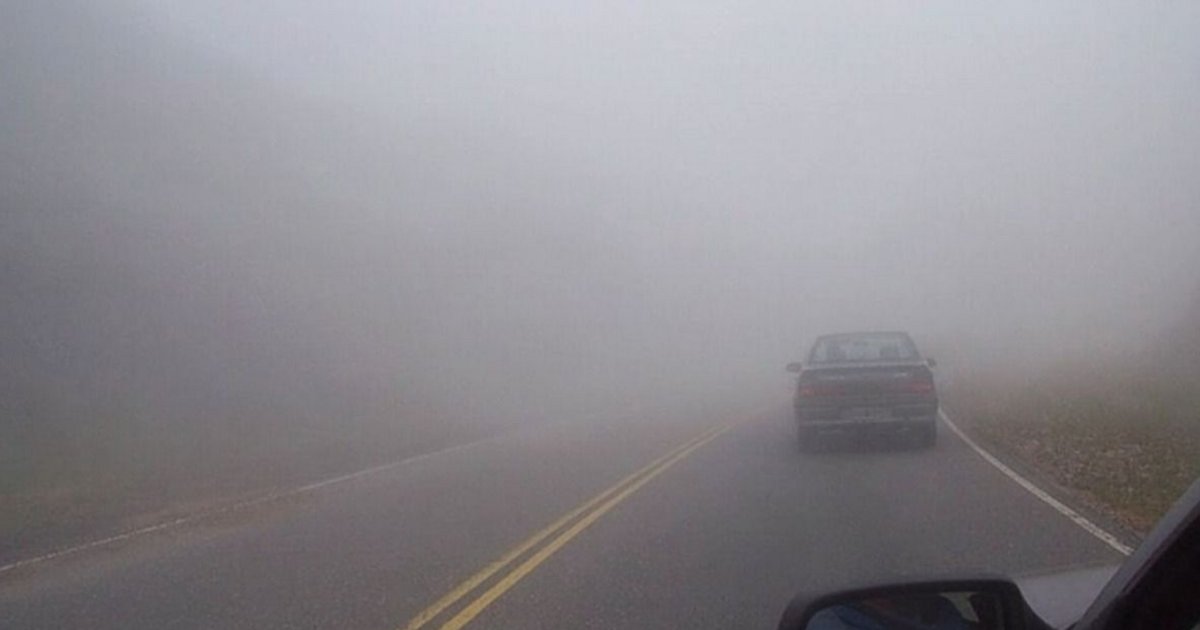 Más de 25 tramos bajo precaución por lluvias, neblina y daños en la calzada