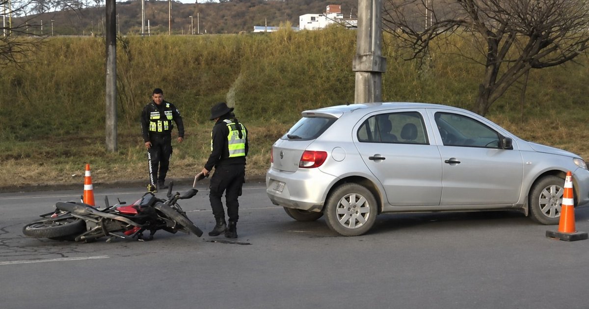 Siniestro vial en el acceso sur