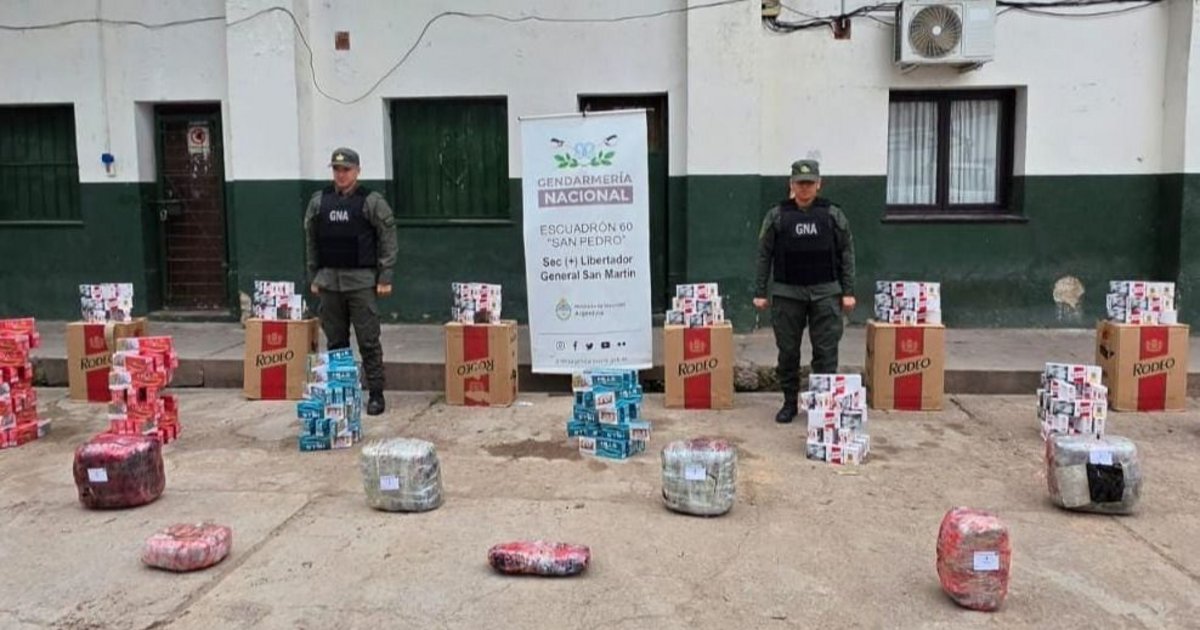 Gendarmes decomisaron más de 50 kilos de marihuana