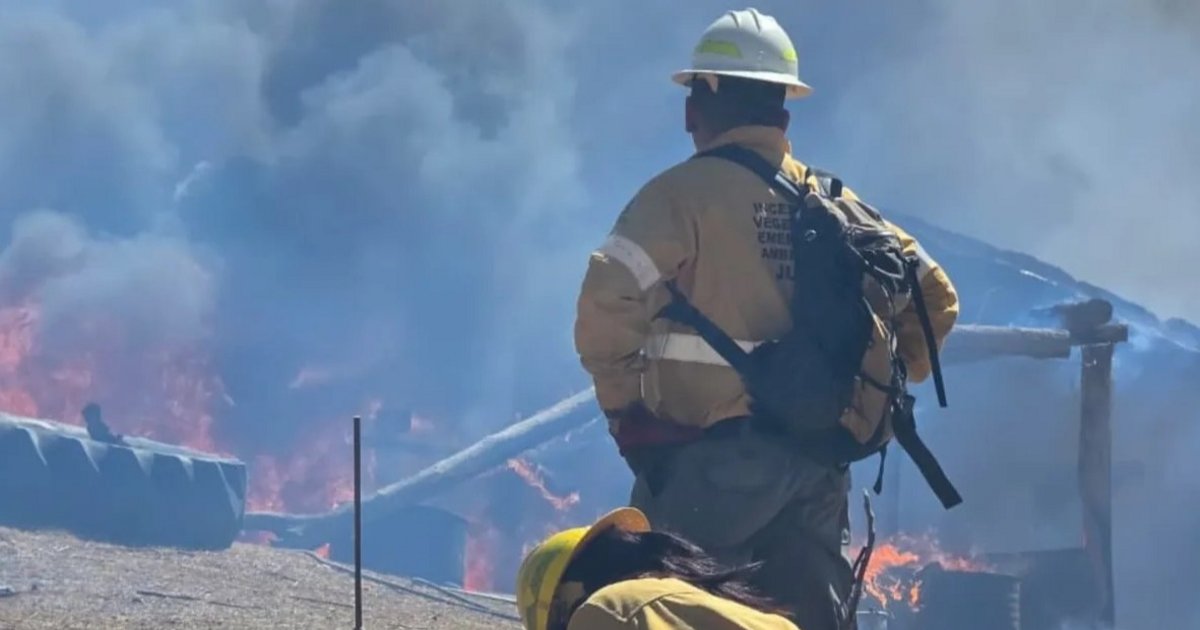 Salvaron una vivienda del fuego en Chilcayoc