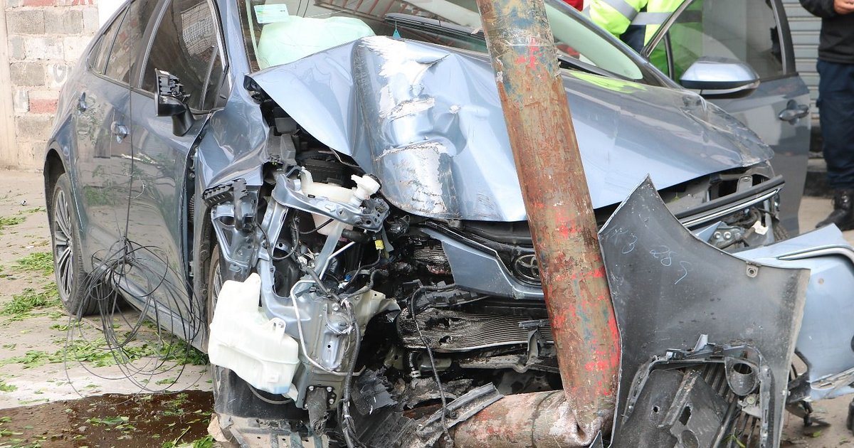 Siniestro vial en avenida Almirante Brown