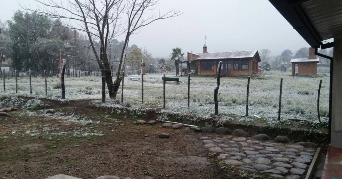 Nieve en Jujuy La Almona amaneció cubierta de blanco