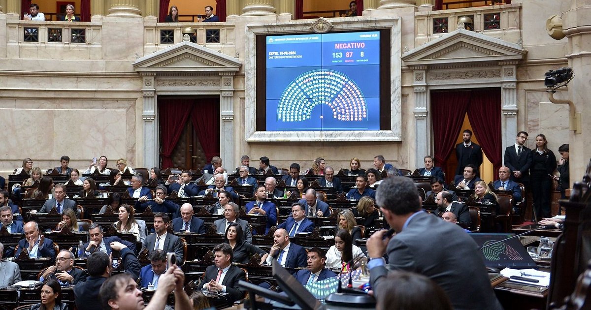 Quiénes fueron los diputados que votaron a favor del veto de Javier Milei
