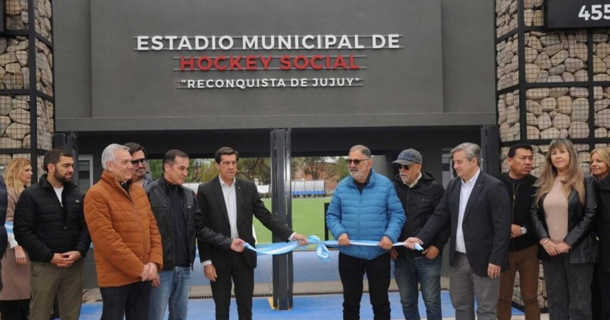 Inauguraron estadio de hockey en barrio Alberdi