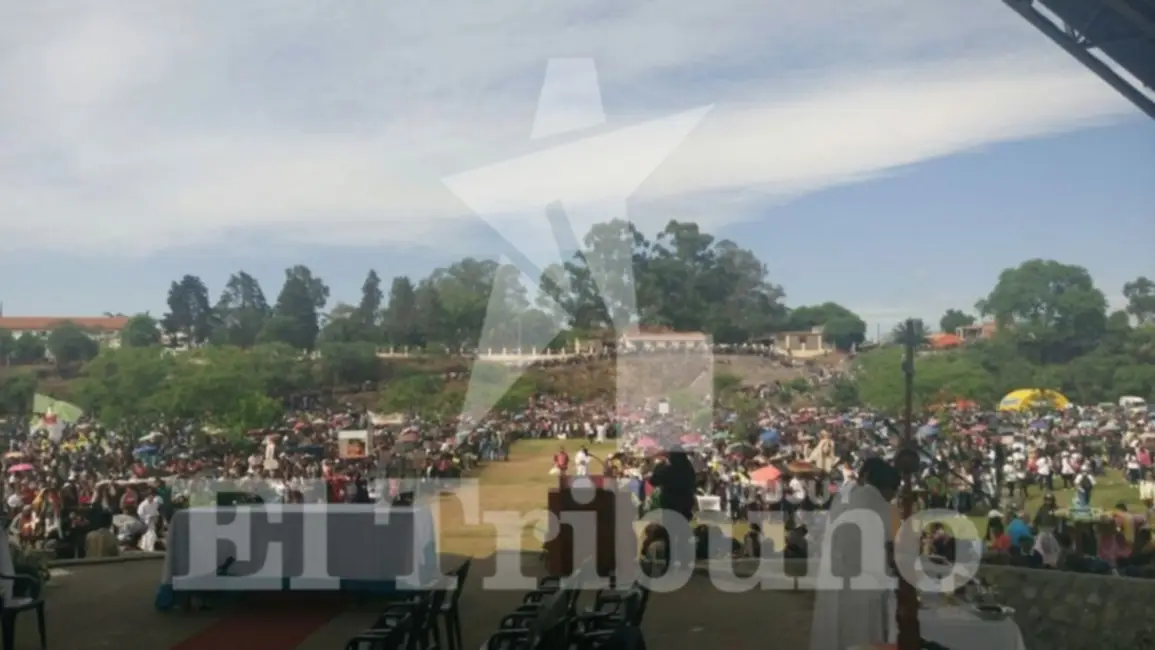 Los jóvenes colmaron el santuario de Río Blanco
