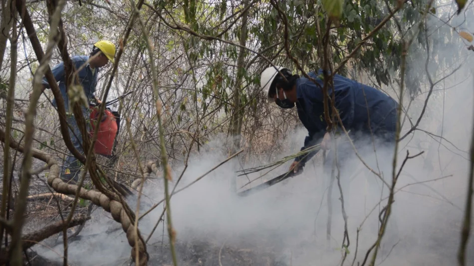 Por condiciones del tiempo, lleva tres días “quieto” el incendio en las Yungas 