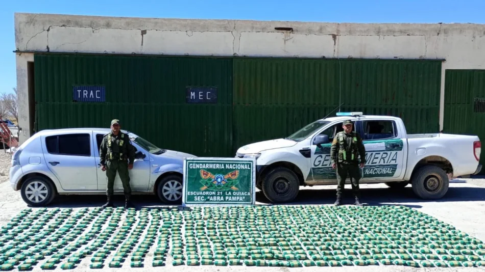Jujuy: decomisaron casi 1.200 kilos de hojas de coca 