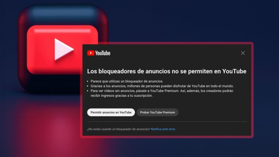 Youtube en contra de los bloqueadores de anuncios