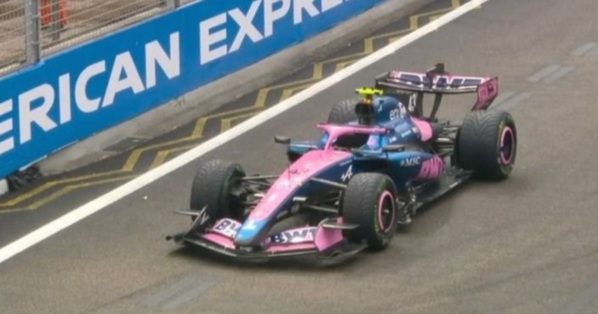 Franco Colapinto abandonó en el inicio de la Sprint en Singapur