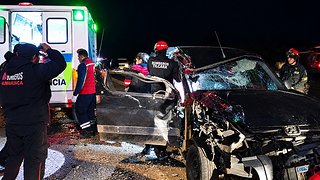 Conductor ebrio provocó choque múltiple en Huacalera