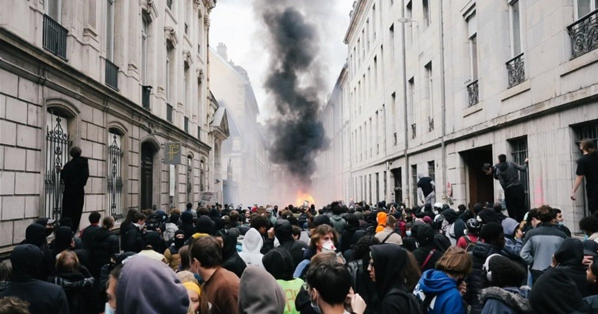 Protestas en Francia: reportaron 1.800 personas detenidas
