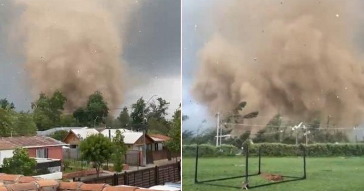 Alerta roja en Chile por un tornado que causó destrozos