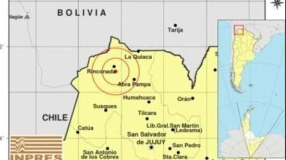 Se registraron 6 sismos en Jujuy el domingo
